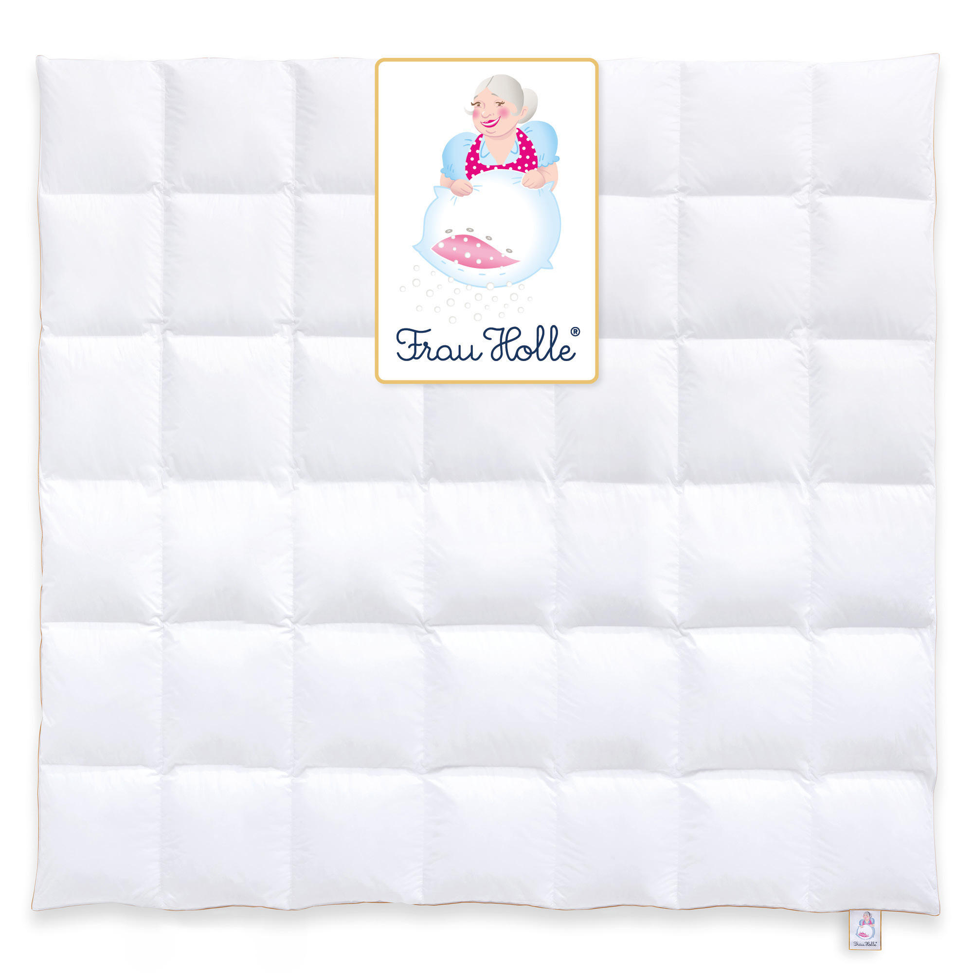 WINTERBETTDECKE MEGAN Entendaunen warm - Weiß, Naturmaterialien/Textil (240/220cm) - Frau Holle