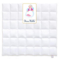 WINTERBETTDECKE MEGAN Entendaunen warm - Weiß, Naturmaterialien/Textil (240/220cm) - Frau Holle