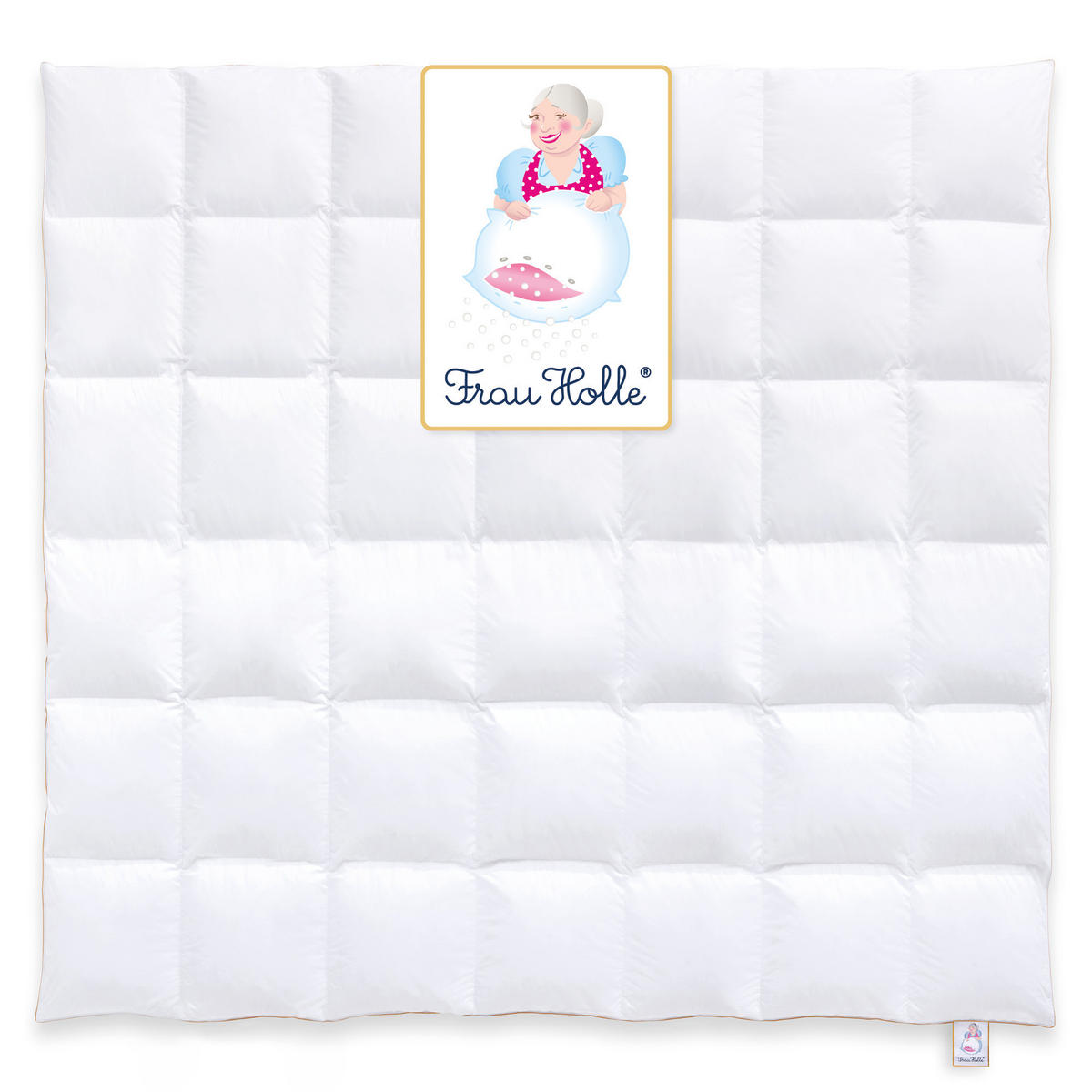WINTERBETTDECKE MEGAN Entendaunen warm - Weiß, Naturmaterialien/Textil (240/220cm) - Frau Holle
