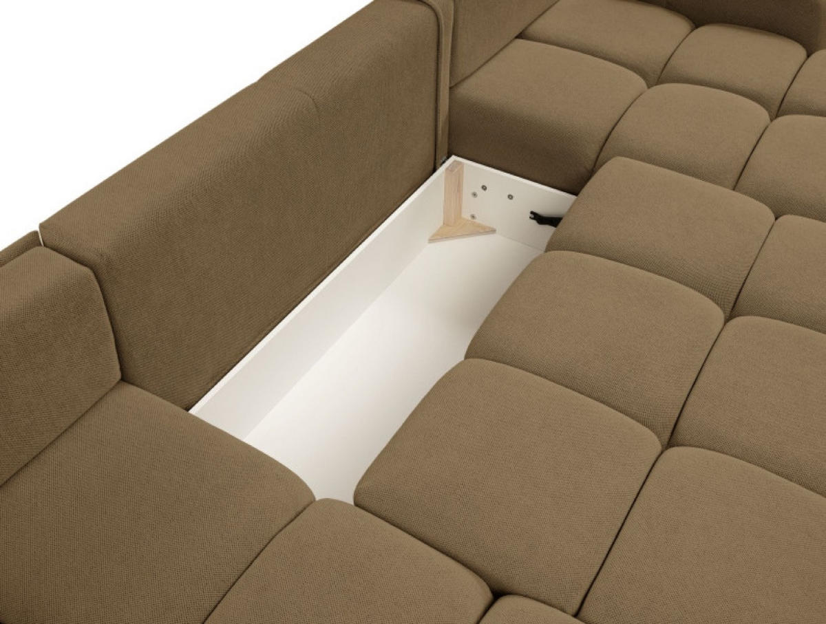 ECKSOFA Braun Curio 20 Mit Schlaffunktion - Braun, Textil (359/177cm) - Sepro Meble