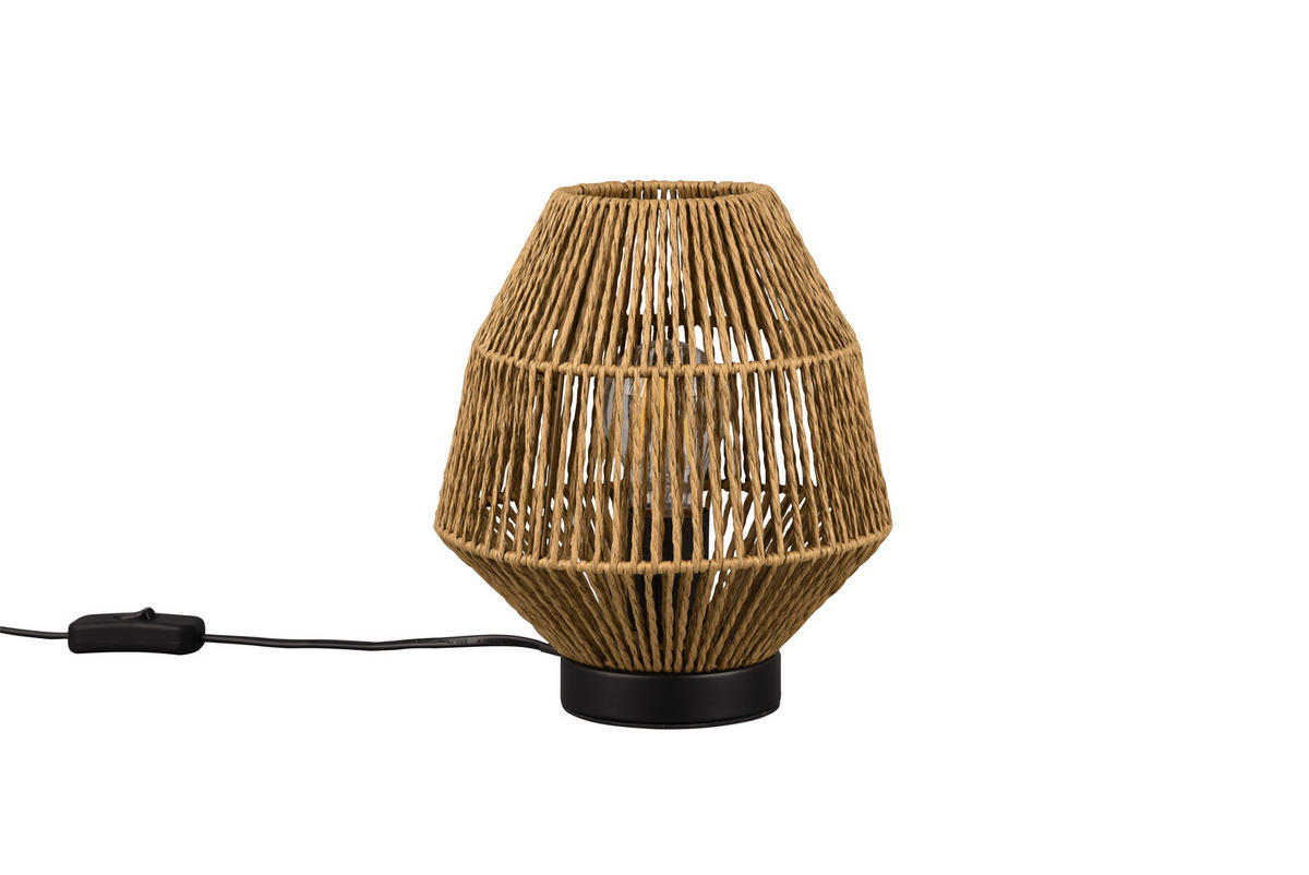 TISCHLAMPE MIKI - Braun - 20/20/20.5 cm - Braun, Papier (20/20/20.5cm) - Trio Leuchten