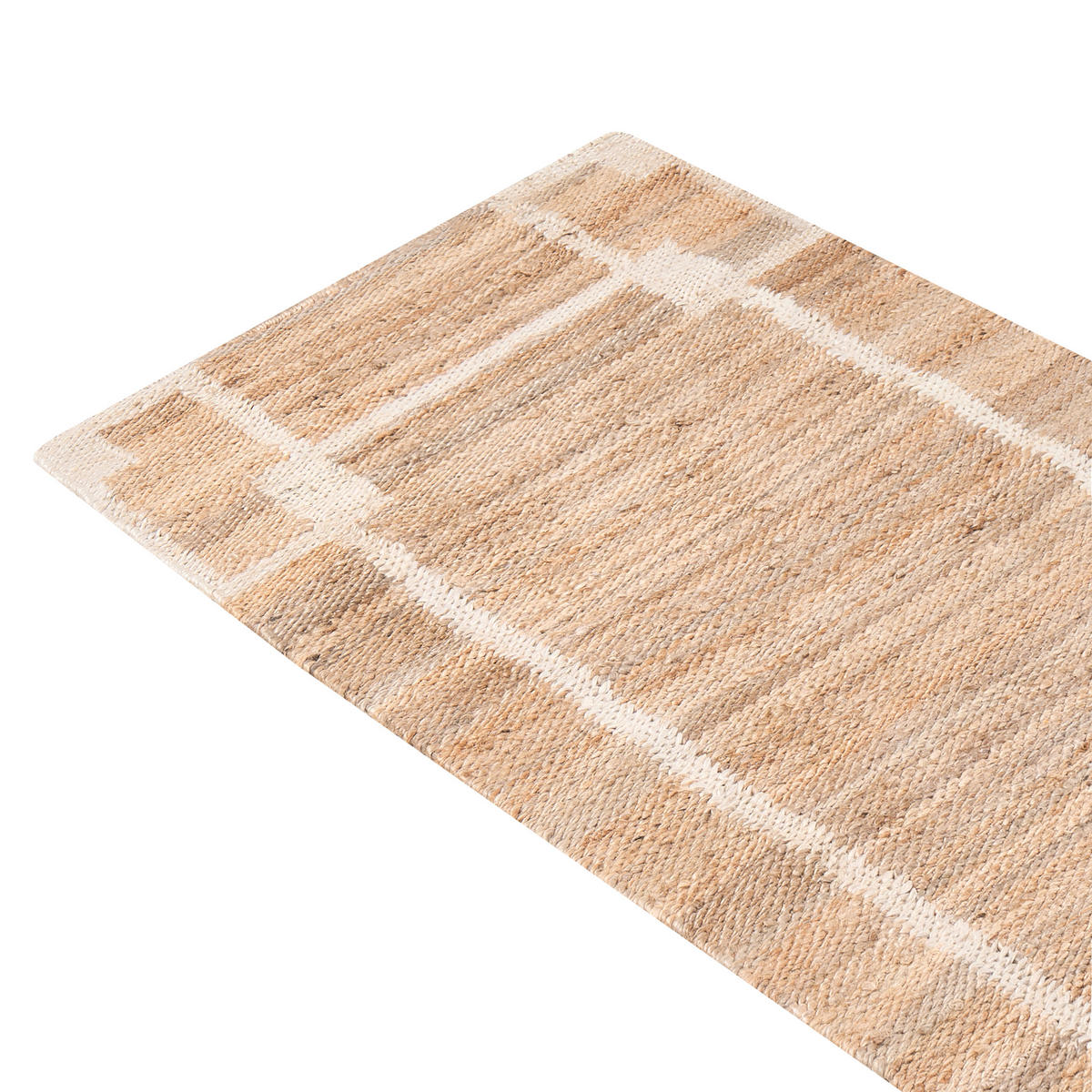 TEPPICH Hellbeige 80/300 cm Jute Gondia - Beige, Textil (80/300cm) - Beliani