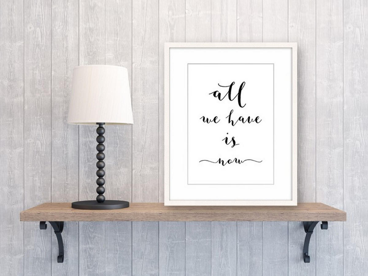 POSTER DIN A4 21x29,7 cm Motivations Spruch schwarz weiß - Weiß, Papier (21/29.7/2cm) - artissimo