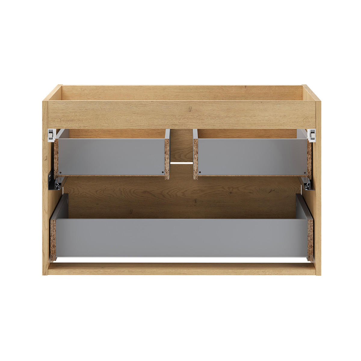 SKRINKA POD UMÝVADLO 80cm Edmé Drevo - hnedá, kompozitné drevo (80/52.2/46cm) - Petits-meubles