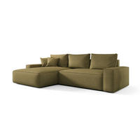 ECKSOFA Walken Mit Schlaffunktion - Grün, Holzwerkstoff/Textil (280/185cm) - Fun Möbel
