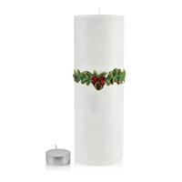 TEELICHTHALTER Wianek Weiß 36/12/36 cm Naturmaterial - Weiß, Naturmaterialien (36cm) - Mondex