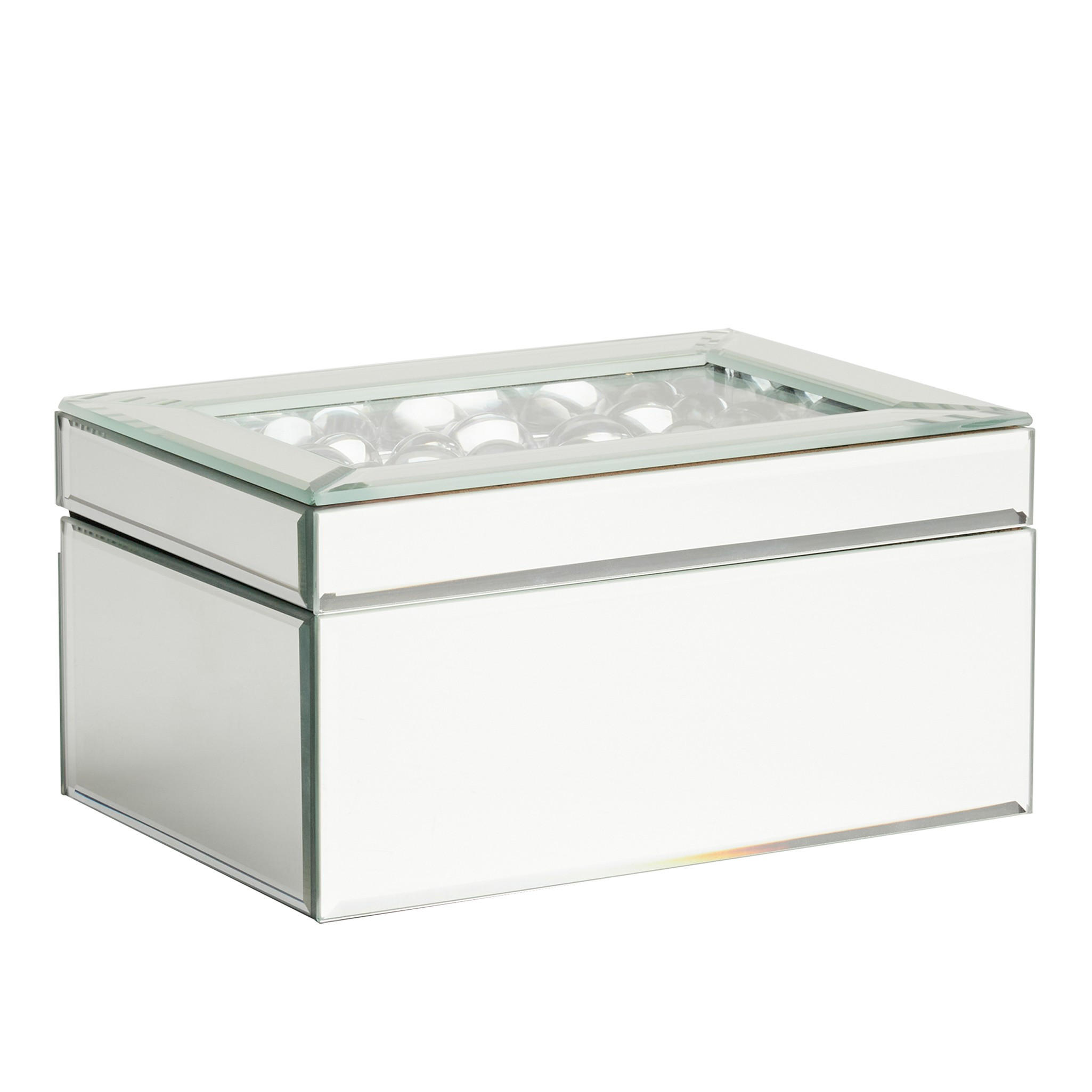 SCHMUCKKÄSTCHEN Mayra - Silberfarben, Glas (19.5/10/13.5cm) - home&you