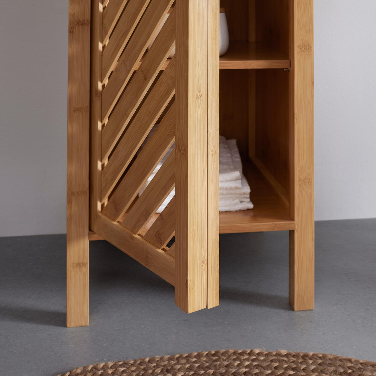 REGAL Bonny Naturfarben Bambus - Naturfarben, Naturmaterialien (35/85/36cm) - Bessagi Home
