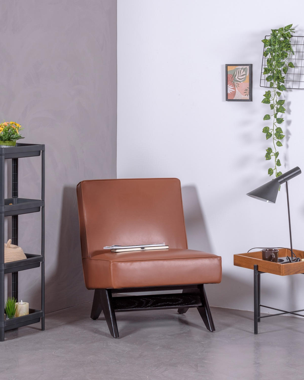 SESSEL Kunstleder, Leder Braun - Braun, Textil (62/79/80cm) - Nest Dream