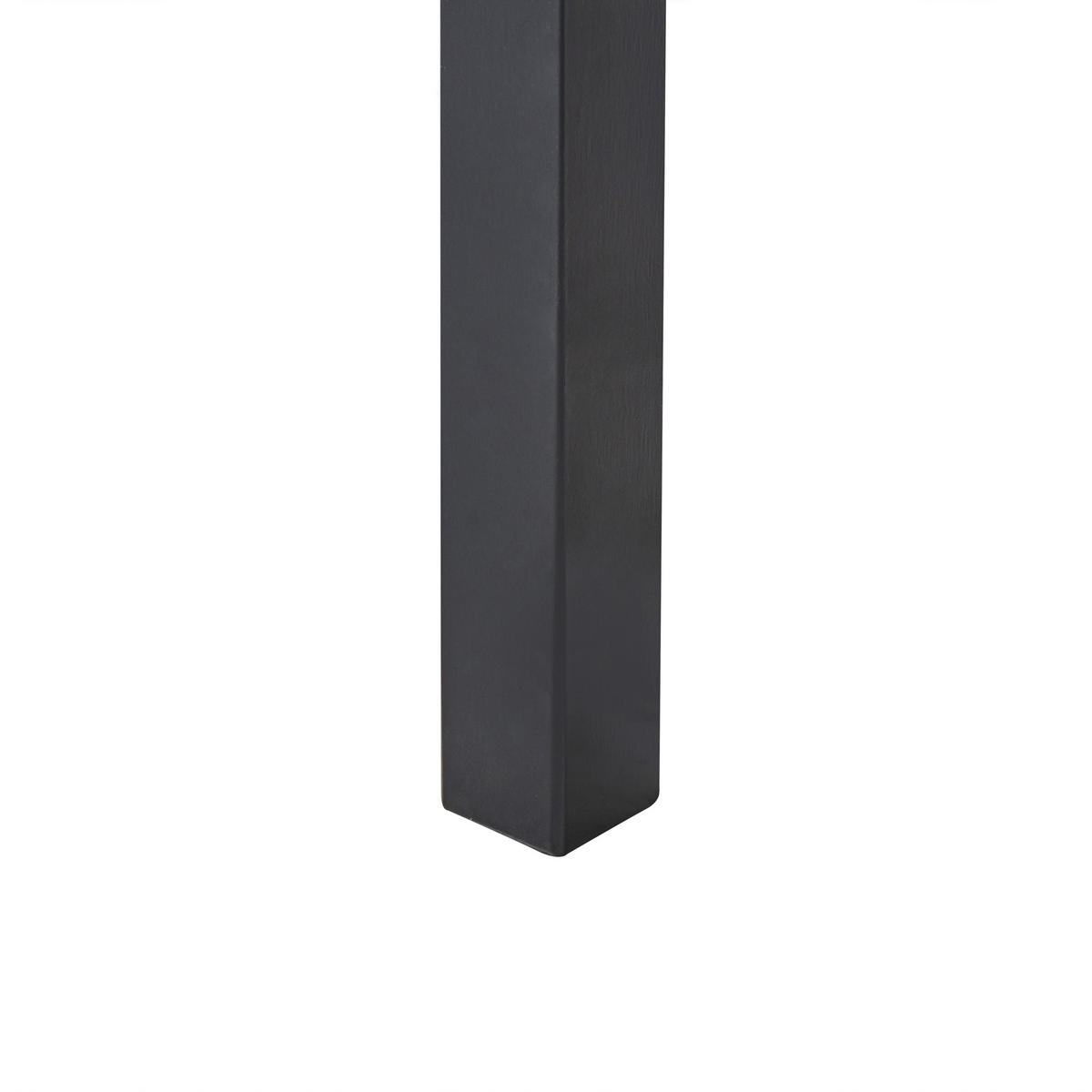 JÍDELNÍ STŮL Černý 75/75 cm Borovicové dřevo Veritas - černá, dřevo (75/75/76cm) - Beliani