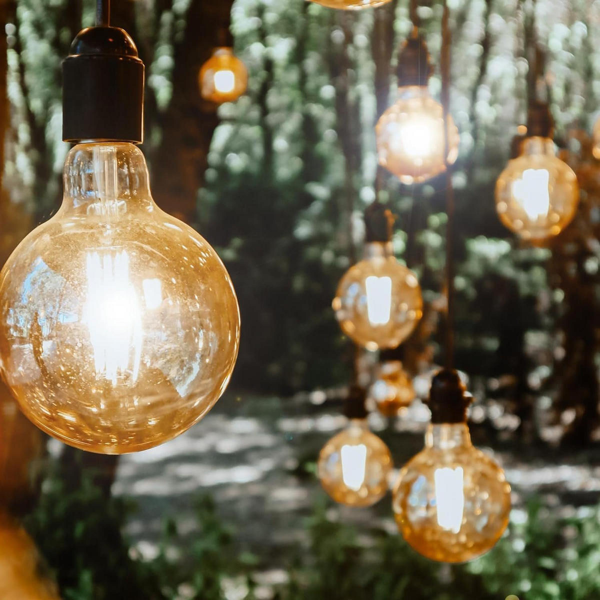 LED žárovky E27 4W (sada 6 ks) - průhledná, sklo (9.5/14cm) - Nettlife
