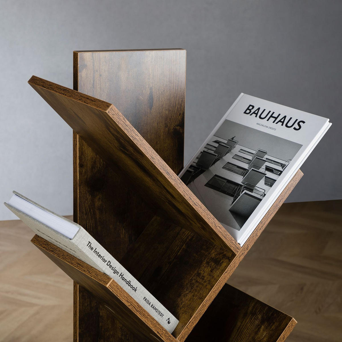 BÜCHERREGAL JULES braun - Braun, Holzwerkstoff (48/116/23cm) - IDIMEX