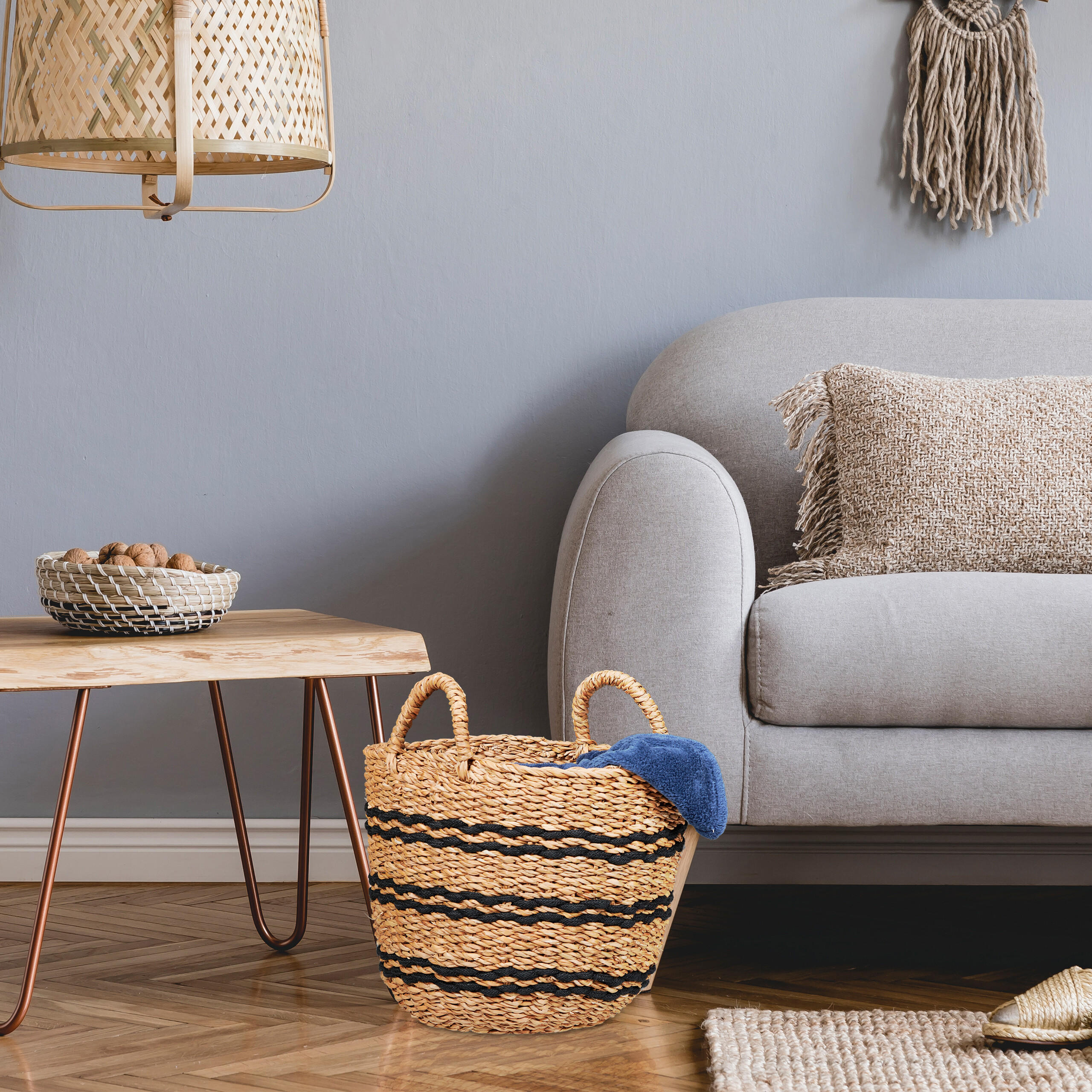 AUFBEWAHRUNGSKORB - Hellbraun, Textil (35/35/35cm) - Relaxdays