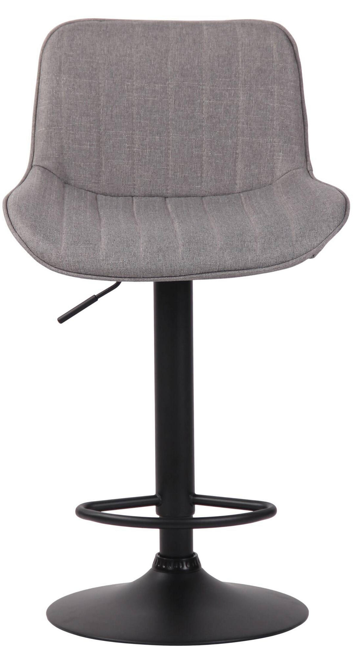 BARHOCKER 2er Set Stoff grau - Schwarz/Grau, Textil/Metall (50/86/50cm) - CLP