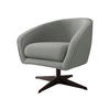 SESSEL Roma BX - Hellgrau/Schwarz, Holz/Textil (80/75/80cm) - MIRJAN24