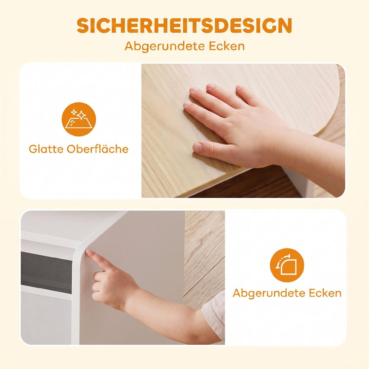KINDERTISCH-MIT-STUHL MDF Vliesstoff Weiß - Weiß, Holzwerkstoff/Textil (51/59/58.5cm) - AIYAPLAY