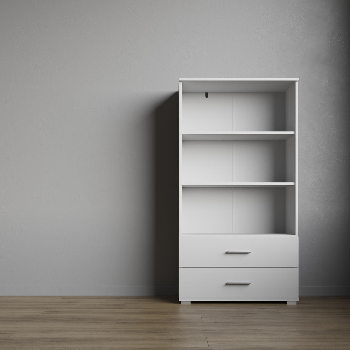 BÜCHERREGAL Weiß 40/130/34 - Weiß, Holzwerkstoff (40/130/34cm) - RAUMHIRSCH FURNITURE