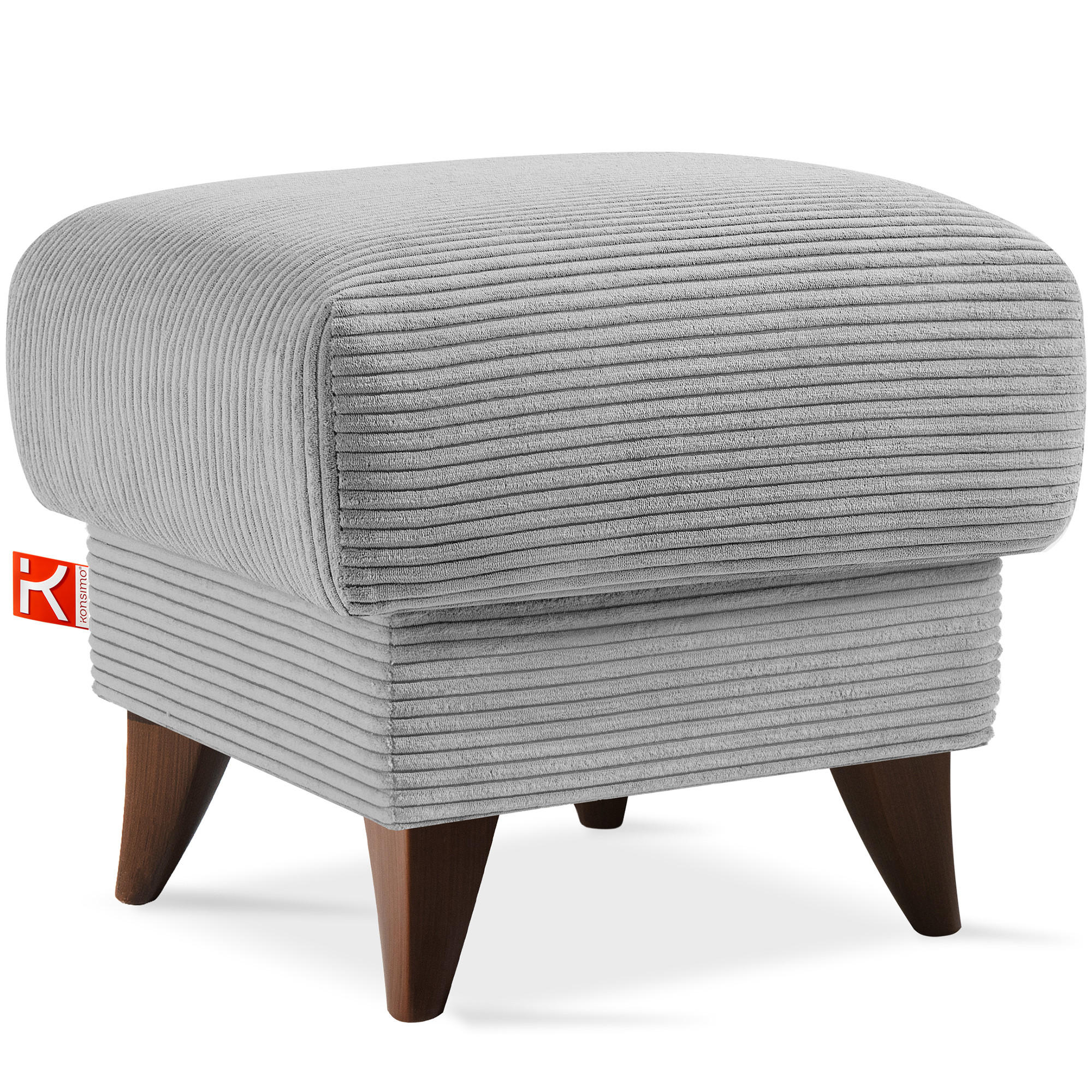 Konsimo® Fußstütze Hellgrau 53x49x53 cm