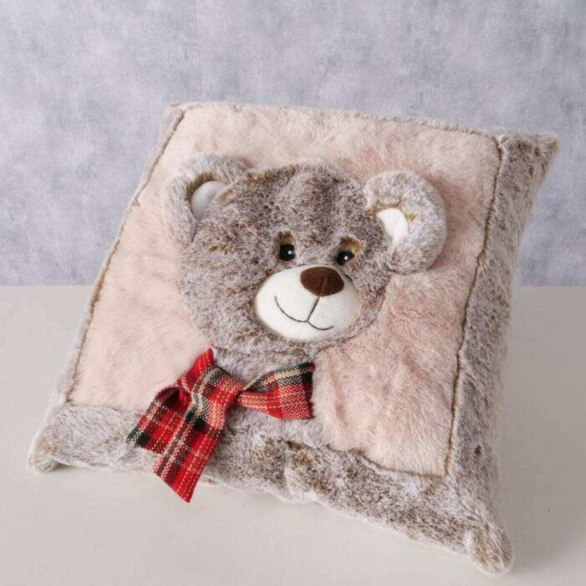 KISSEN Plüschtiermotiv Leon 35/35 cm - Multicolor, Textil (35cm) - Boltze Home