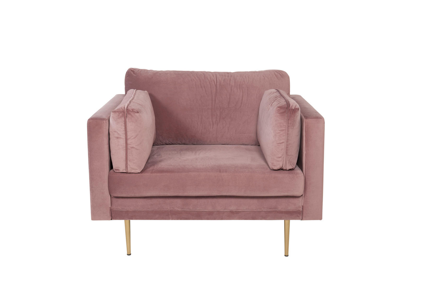 SESSEL Velour staubigpink - Rosa, Holzwerkstoff (110/88/90cm) - ebuy24