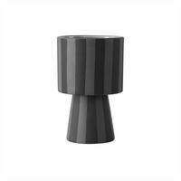 BLUMENTOPF Toppu klein in Schwarz/Grau 10 cm - Schwarz, Keramik (10/15/10cm) - OYOY Living Design