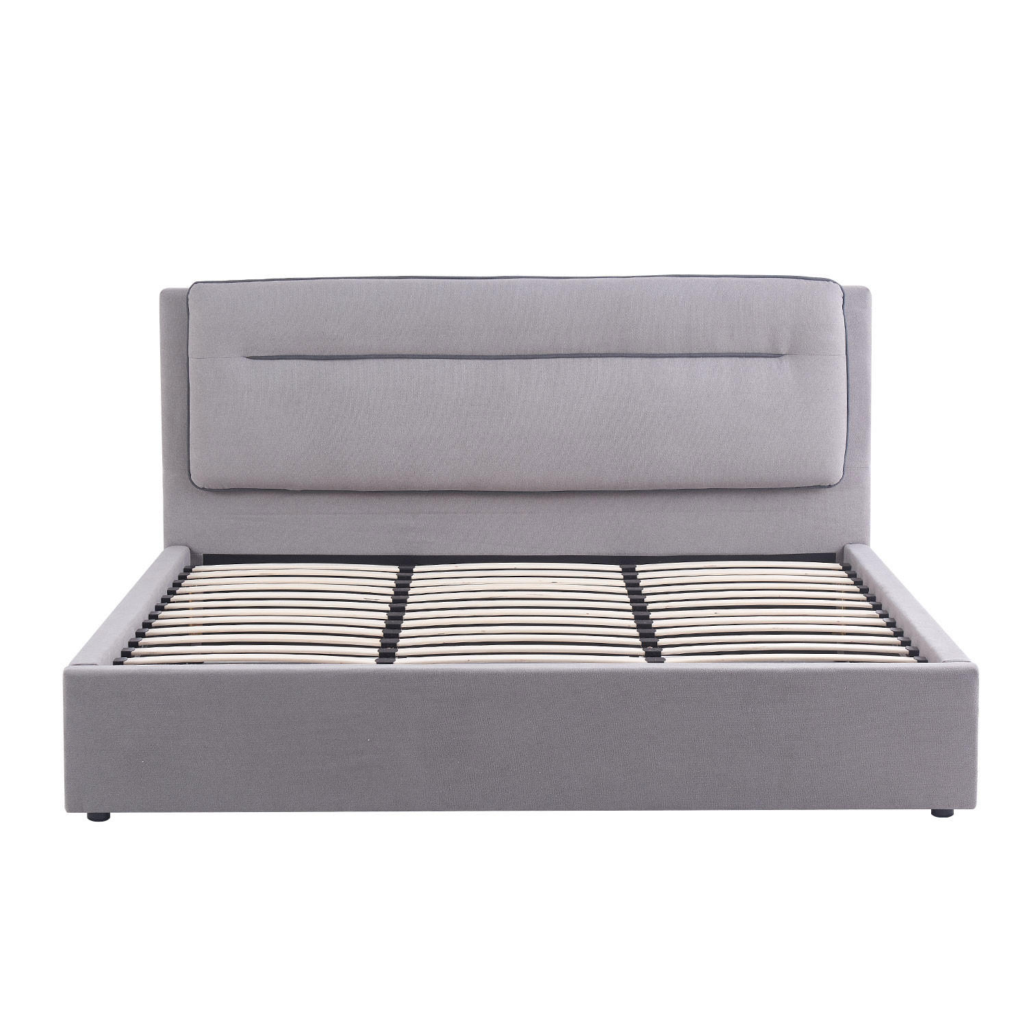 BETT ANIKA, 180/200/110 cm Grau - Grau, Holz/Holzwerkstoff (180/200cm) - B&D Home