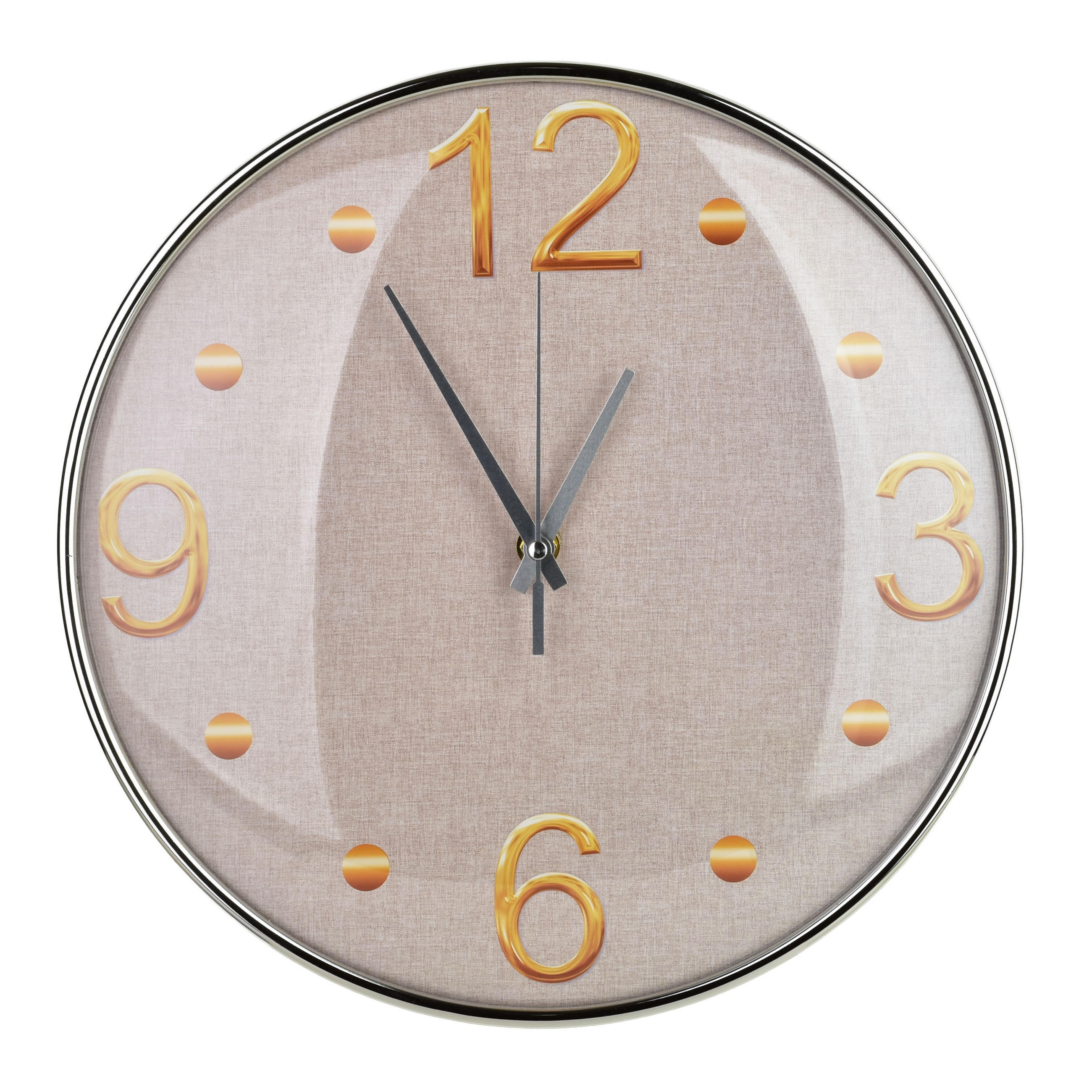 WANDUHR Ramsey Beige 30/4/30 cm Kunstoff - Beige, Kunststoff (30/30/4cm) - Mondex