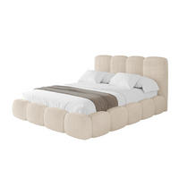 POLSTERBETT mit Bettkasten und Lattenrost, Boxbett ohne Matratze - KALA 180x200 Beige - Creme, Holzwerkstoff/Textil (180/200cm) - ALTDECOR