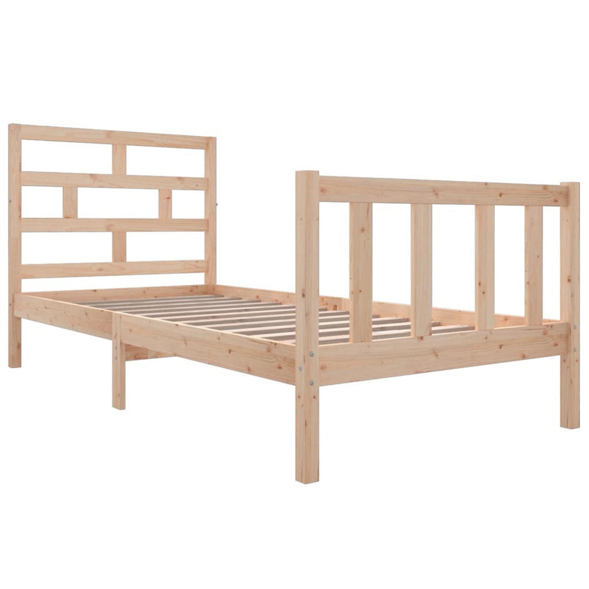 BETT Kimball 95.5/205.5 cm - Braun, Holz (90/200cm) - Nettlife