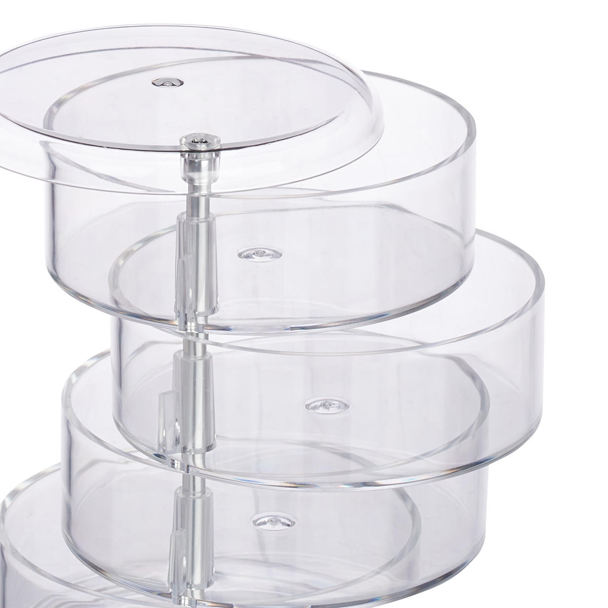 KOSMETIK-ORGANIZER - Transparent, Kunststoff (11.5/17.5/11.5cm) - Relaxdays