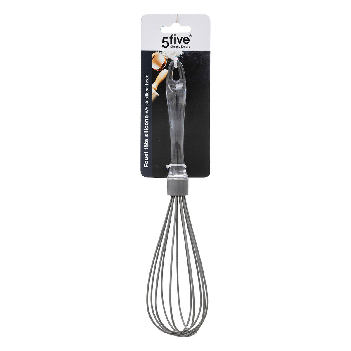 SCHNEEBESEN, Kunststoff, Eisen, Silikon, Grau, 29.5 cm - Grau, Kunststoff (7.5cm) - 5five Simply Smart