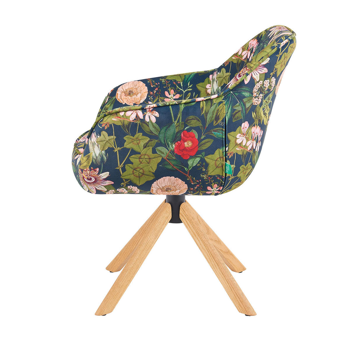ARMLEHNSTUHL Mika-Luis 2er-Set - Honigeiche/Multicolor, Eichenholz/Holz (60/82/61cm) - DUBI Möbel