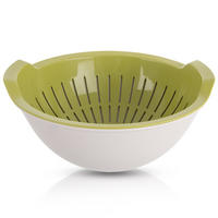 KÜCHENSIEB ELA Grün Weiß 3 l - Grün, Kunststoff (25cm) - Orion 