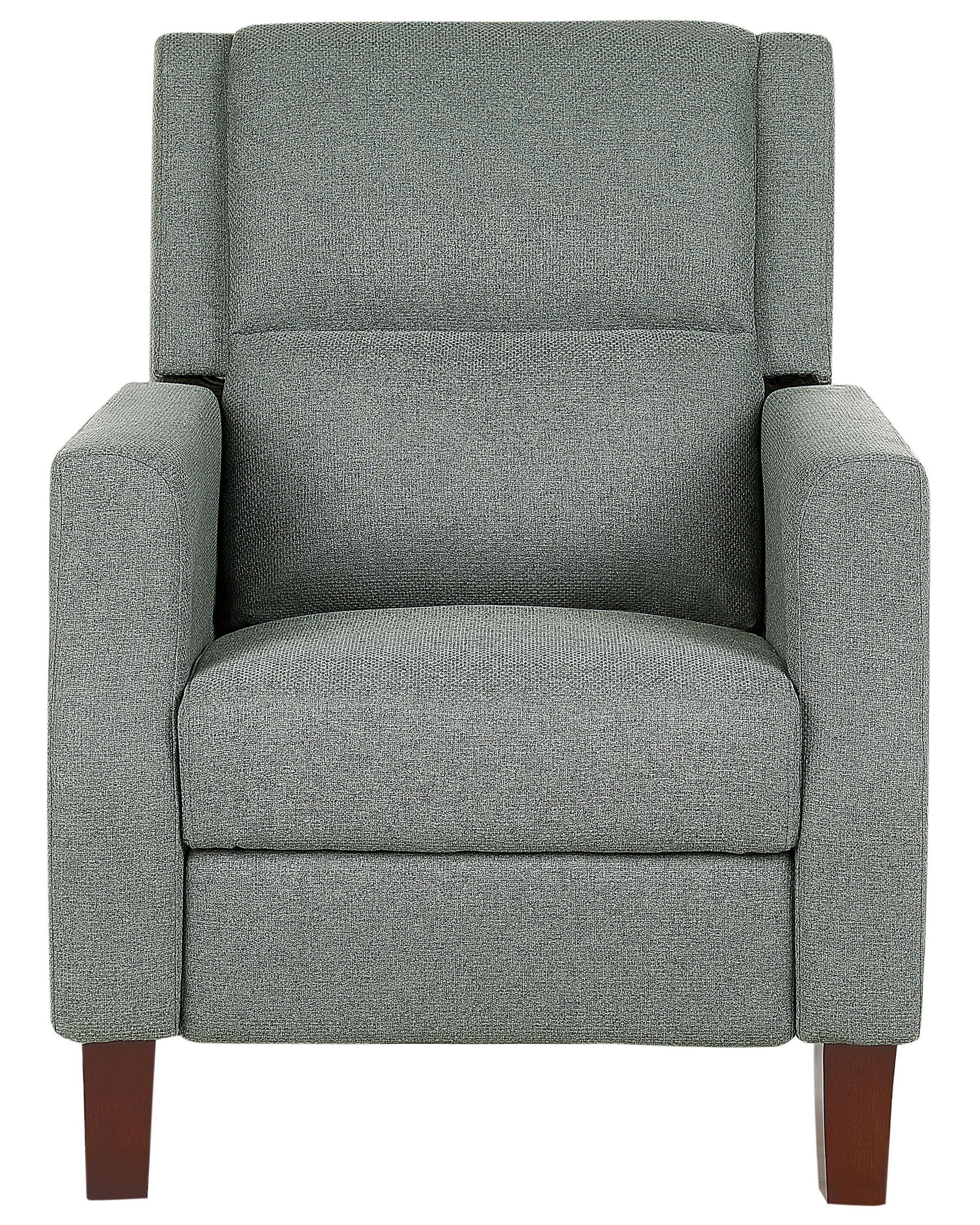 SESSEL grün verstellbar Egersund - Schwarz/Grün, Textil (75/97/92cm) - Beliani