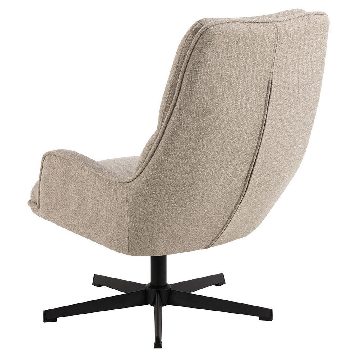 SESSEL, Bosley, Beige, Stoff, 72 x 84 x 93 cm - Beige, Textil/Metall (72/93/84cm) - ebuy24