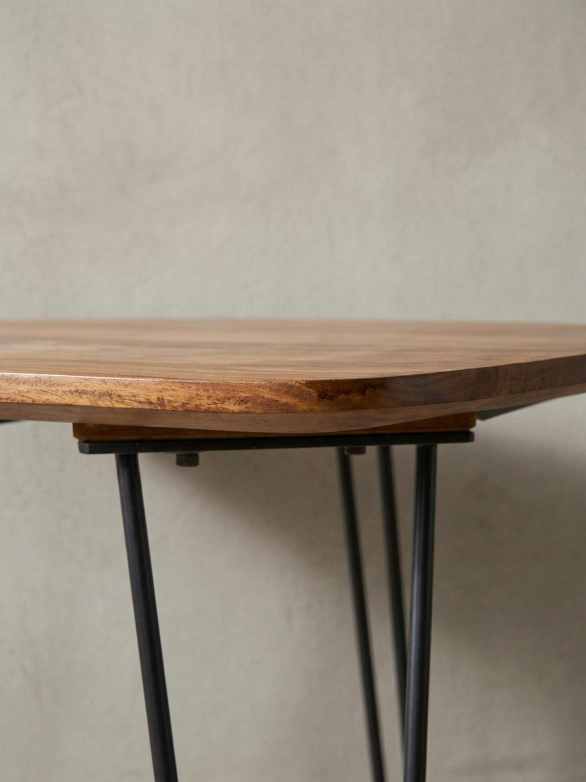 ESSZIMMERTISCH – Massivholz Braun 80x80x76 cm Modern abgerundete Ecken - Schwarz/Braun, Holz/Metall (80/80/76cm) - KADIMA DESIGN