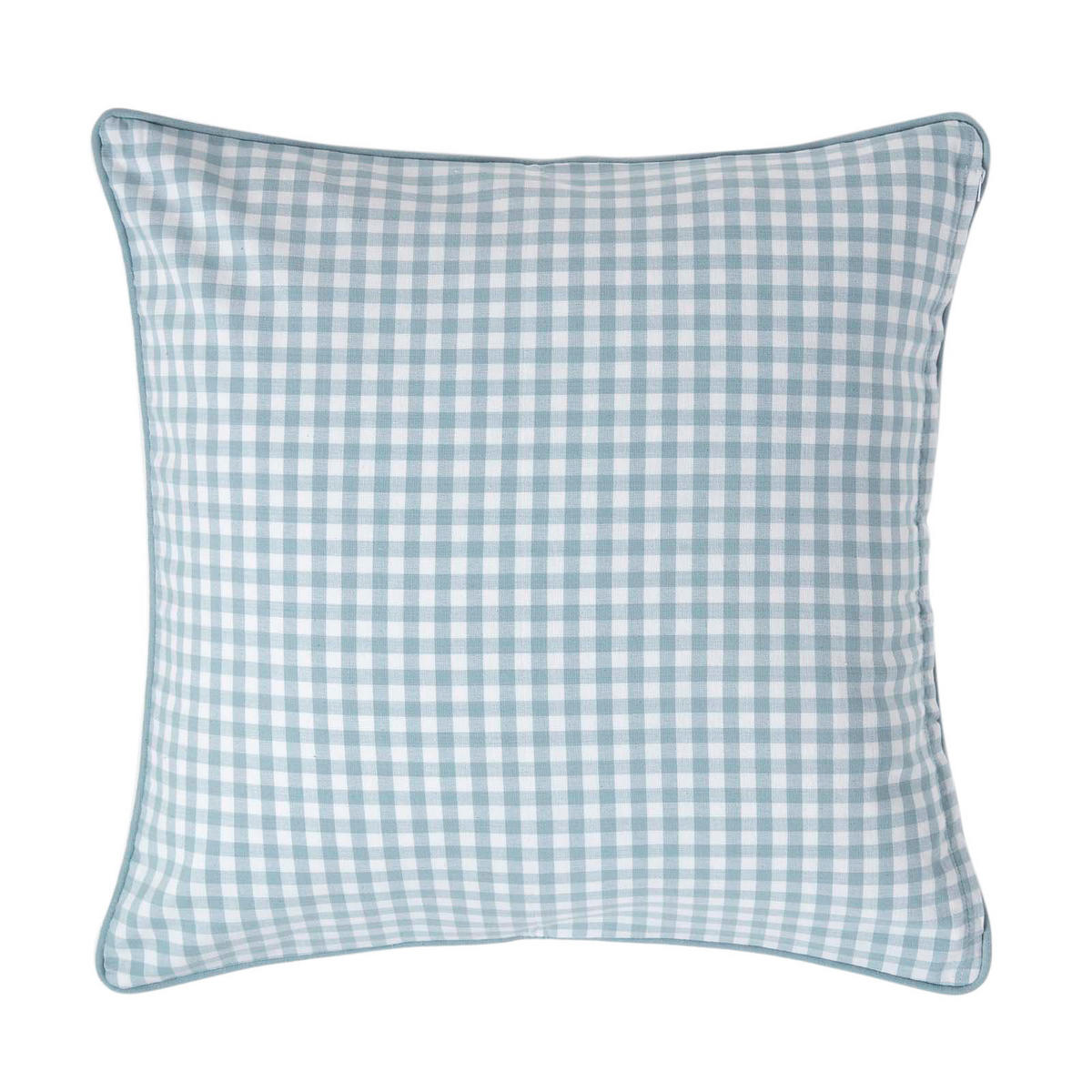 KISSENHÜLLE Vichy-Karo 60/60 cm, 100% Baumwolle - Blau, Textil (60/60cm) - Homescapes