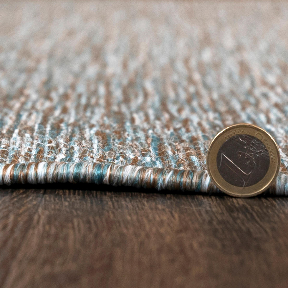 TEPPICH Braun Blau - 240 x 330 cm - Blau/Braun, Textil (240/330cm) - Mazovia