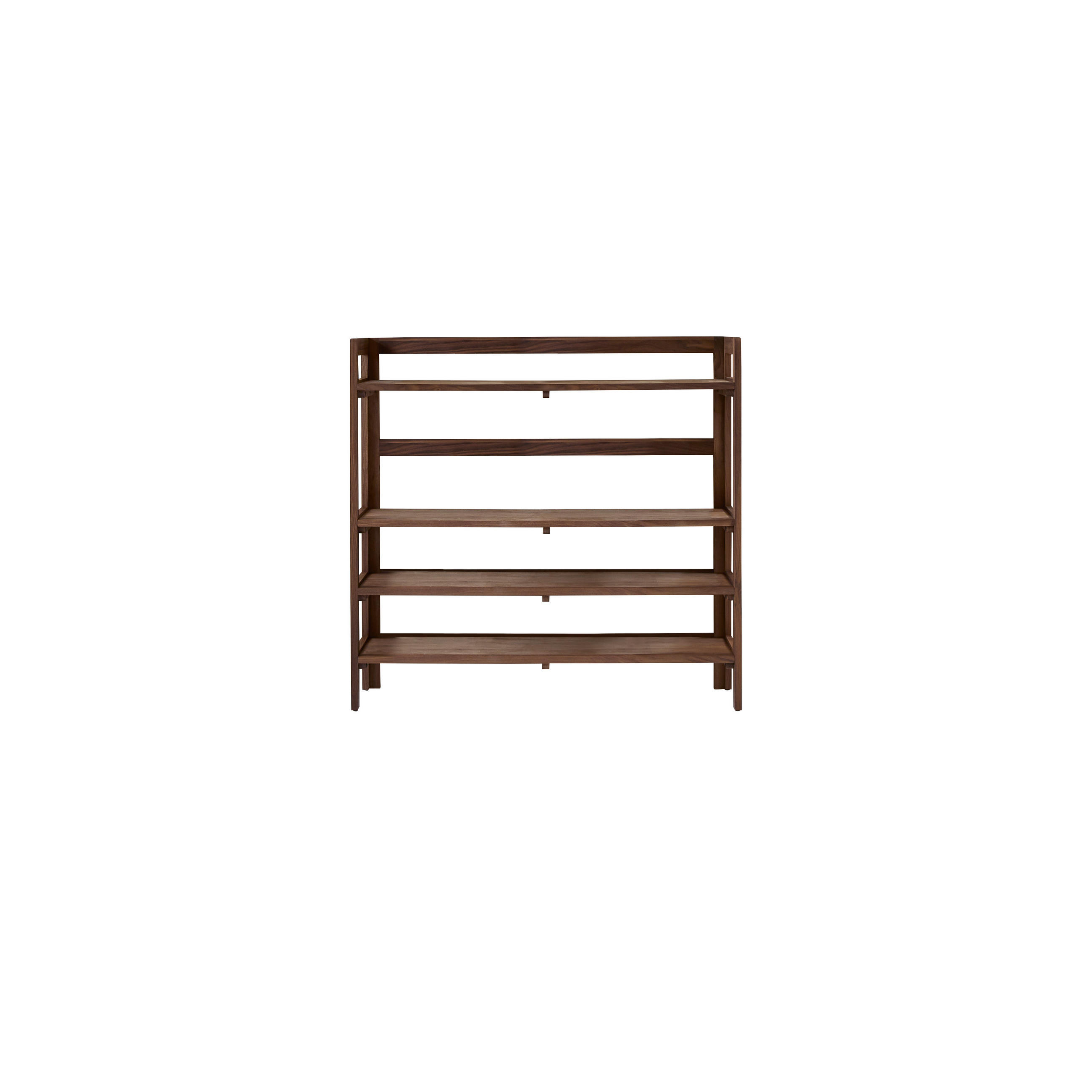 BÜCHERREGAL Esmée Braun aus Walnuss - Braun, Holz (110/105/35cm) - Tikamoon