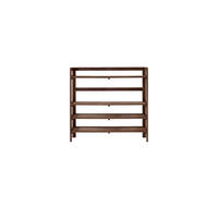 BÜCHERREGAL Esmée Braun aus Walnuss - Braun, Holz (110/105/35cm) - Tikamoon