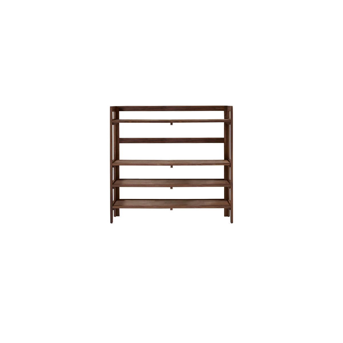 BÜCHERREGAL Esmée Braun aus Walnuss - Braun, Holz (110/105/35cm) - Tikamoon