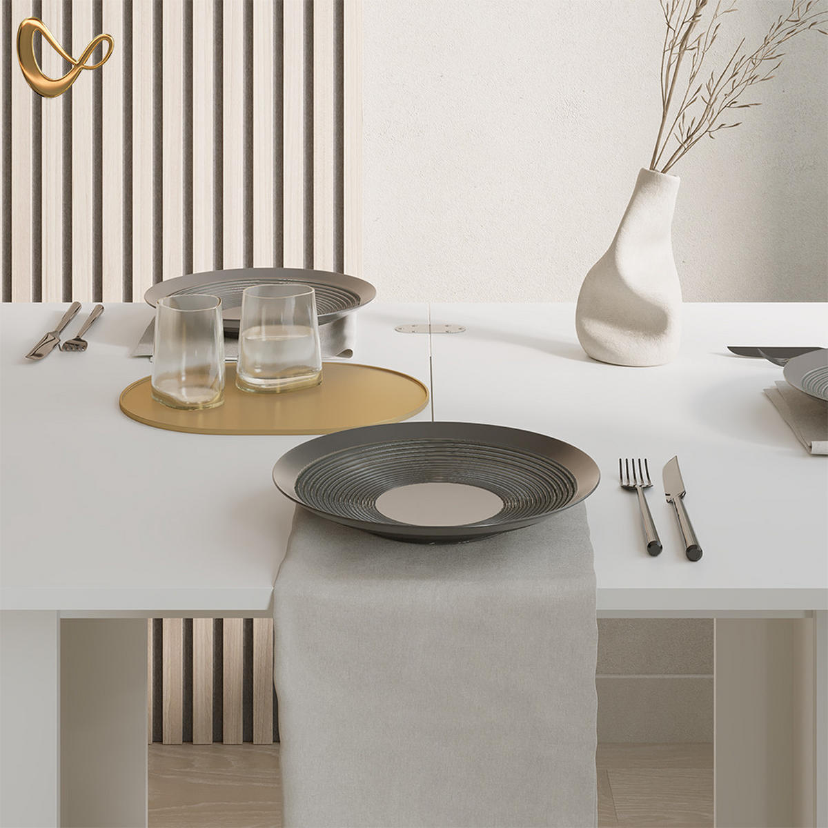 ESSTISCH MIT STUHL Tiberio Weiß 90 x 60 cm - Weiß, Holzwerkstoff (60/90/76.6cm) - Livinity®