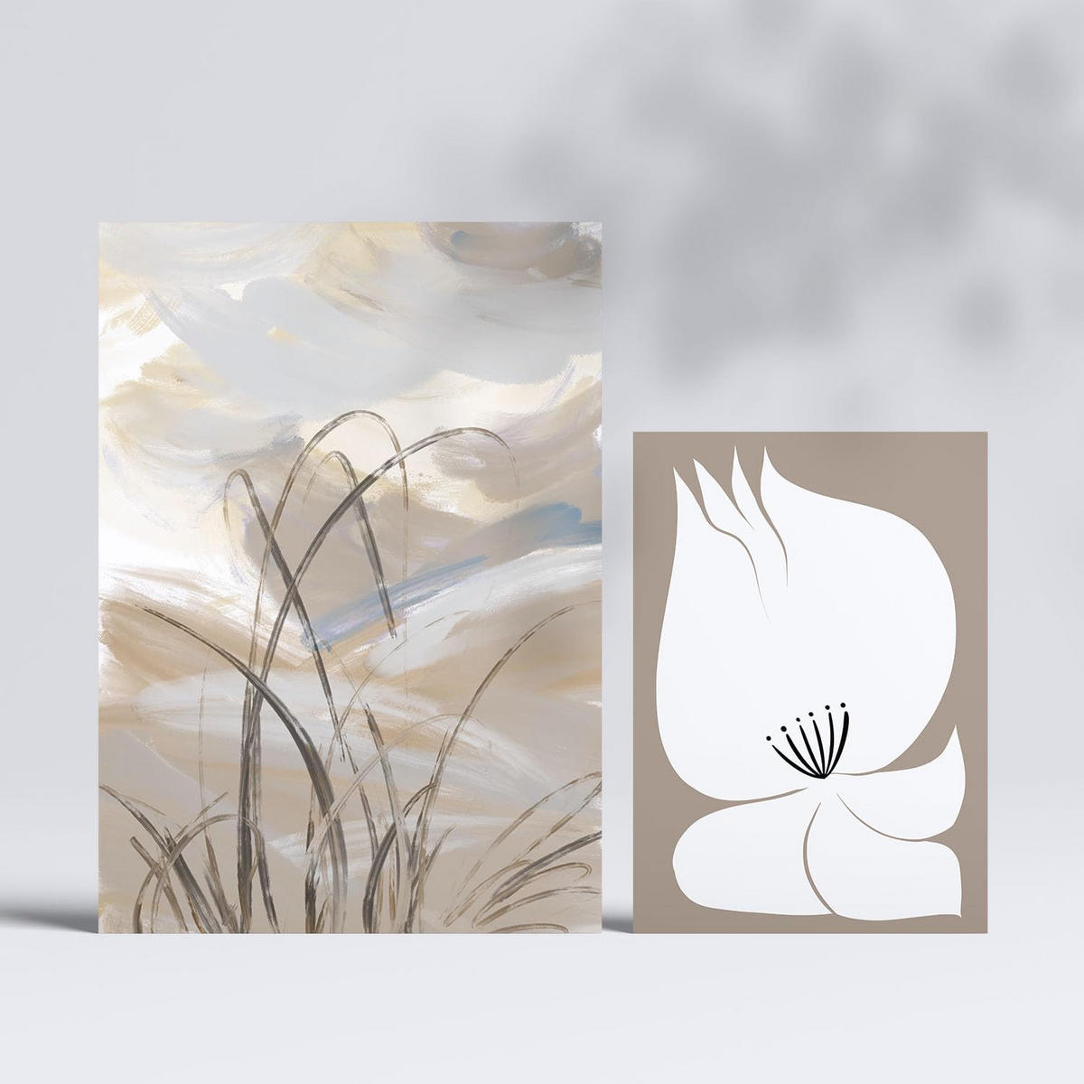 POSTER Set Mit 6 Latente Natur In Kulissen Abstracts Ästhetische Dekorative Gemälde Für Ihr Wohnzimmer, Schlafzimmer, Zuhause A3 & A4 Rahmenlos - Klar, Papier (29/3cm) - Nacnic