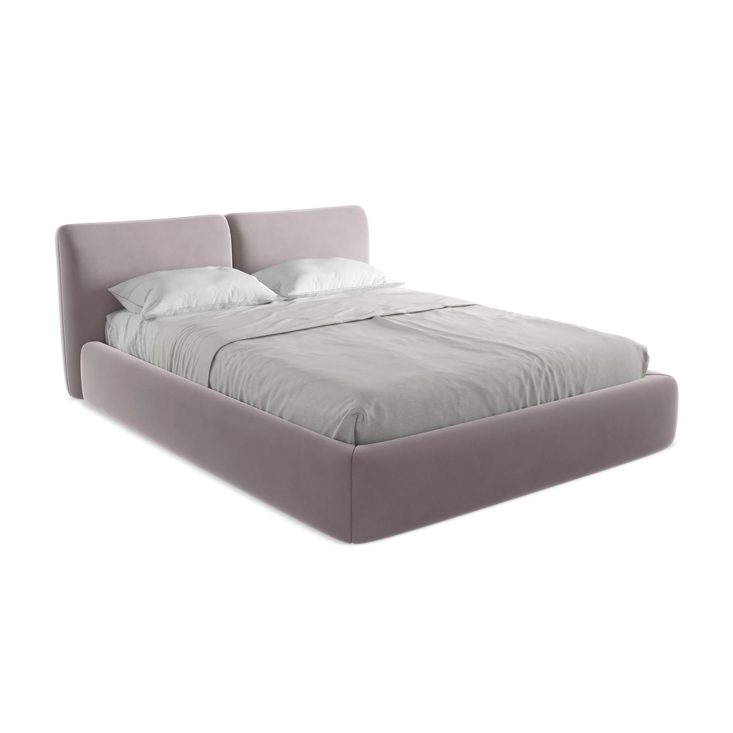 POLSTERBETT mit Bettkasten und Lattenrost 180x228 Violett - Lila/Flieder, Kunststoff/Textil (160/200cm) - LaMiaSofa