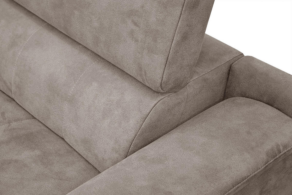 ECKSOFA FIERO 4-Sitzer, beige - Beige/Schwarz, Holzwerkstoff/Textil (158/269cm) - Courtois Laville