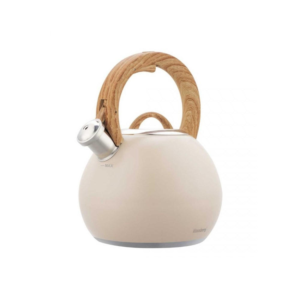 WASSERKESSEL Beige 18.5/18.5/25 cm 64825 - Beige, Metall (18.5cm) - Klausberg 