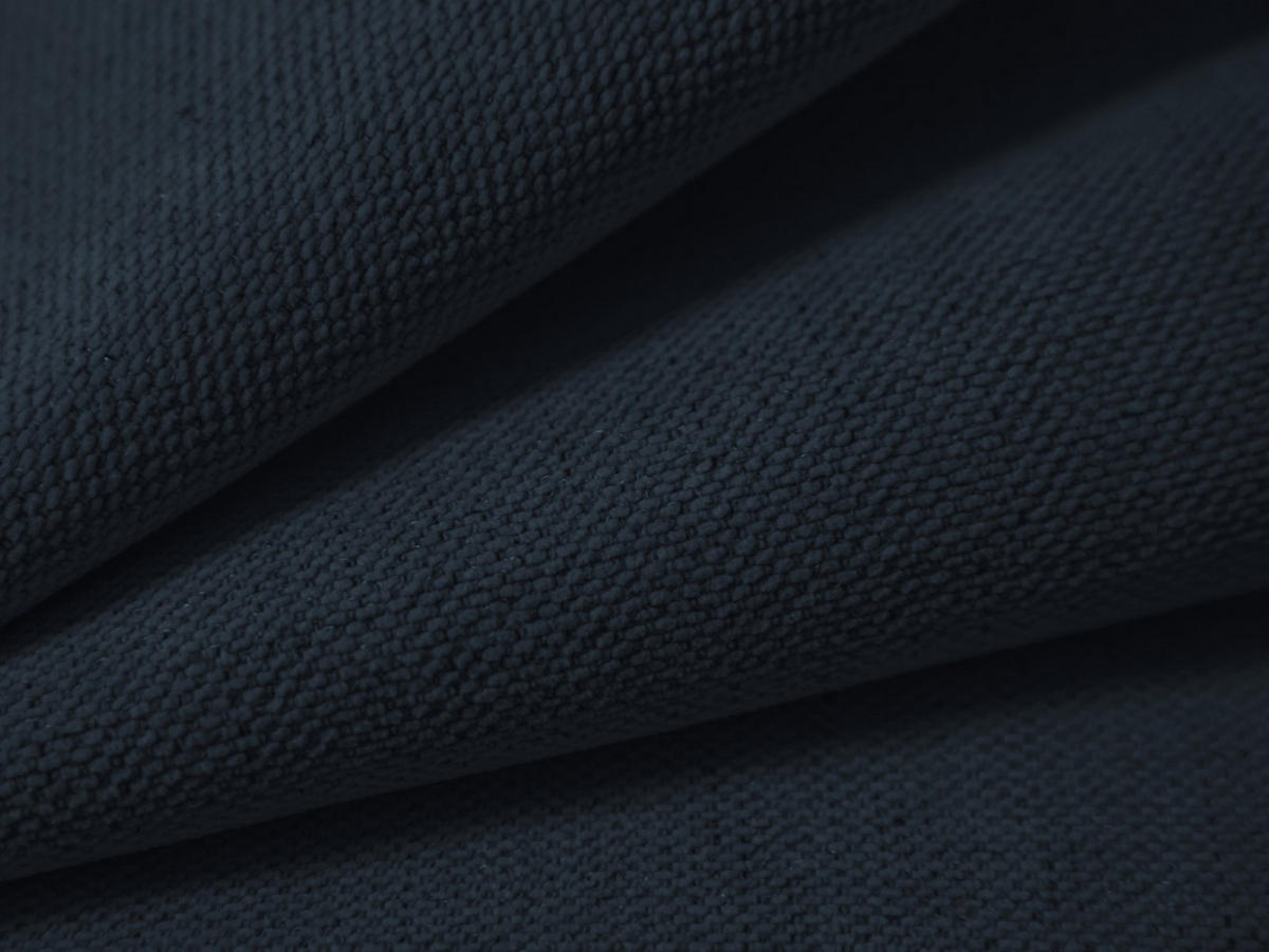 BETT mit Bettkasten und Kopfteil Lupine aus strukturiertem Stoff königsblau 180x200cm - Dunkelblau, Textil (180/200cm) - Micadoni