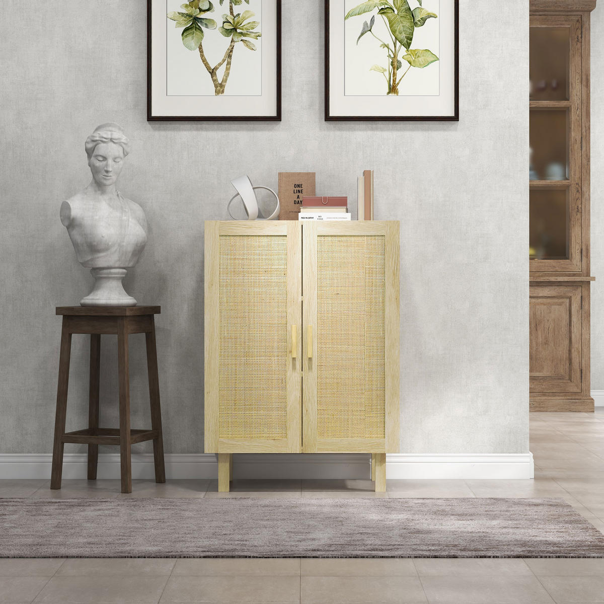 SIDEBOARD Naturfarben, 2 Türen, 73/41/102 cm - Naturfarben, Holz (73/102/41cm) - PANGIVO