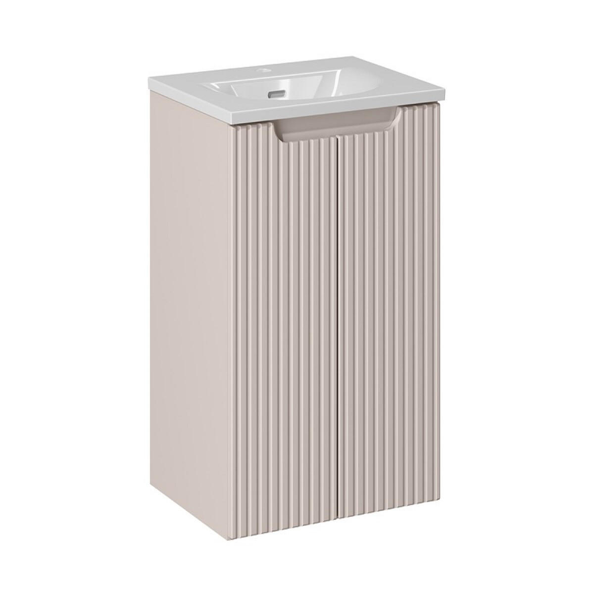 WASCHTISCHKOMBI 50 cm 2 Teile Nova Cashmere N BM215 in Kaschmir/Matt - Kaschmir, Holz (50/57/40cm)