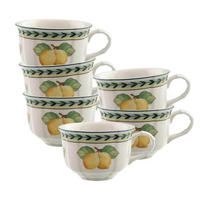 TEETASSEN French Garden Fleurence bunt 130 ml 6er Set - Multicolor, Keramik (0.13L) - Villeroy & Boch